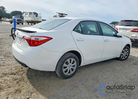 2014 Toyota Corolla L z USA, uszkodzony, nr VIN 2T1BURHE8EC022553